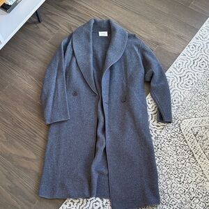 100% Wool Aritzia Wilfred Shawl Coat